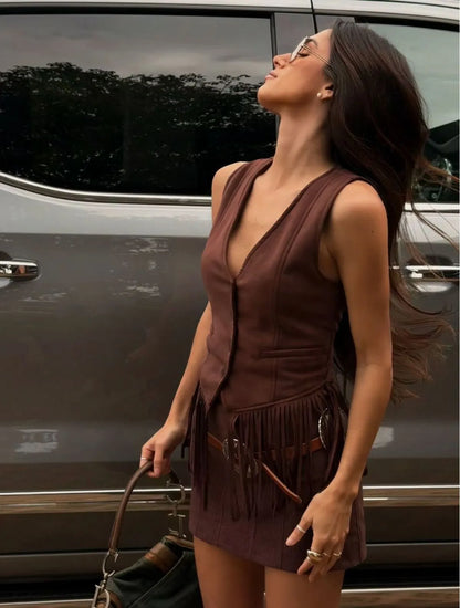 CONJUNTO ANAY VERONICA MARROM