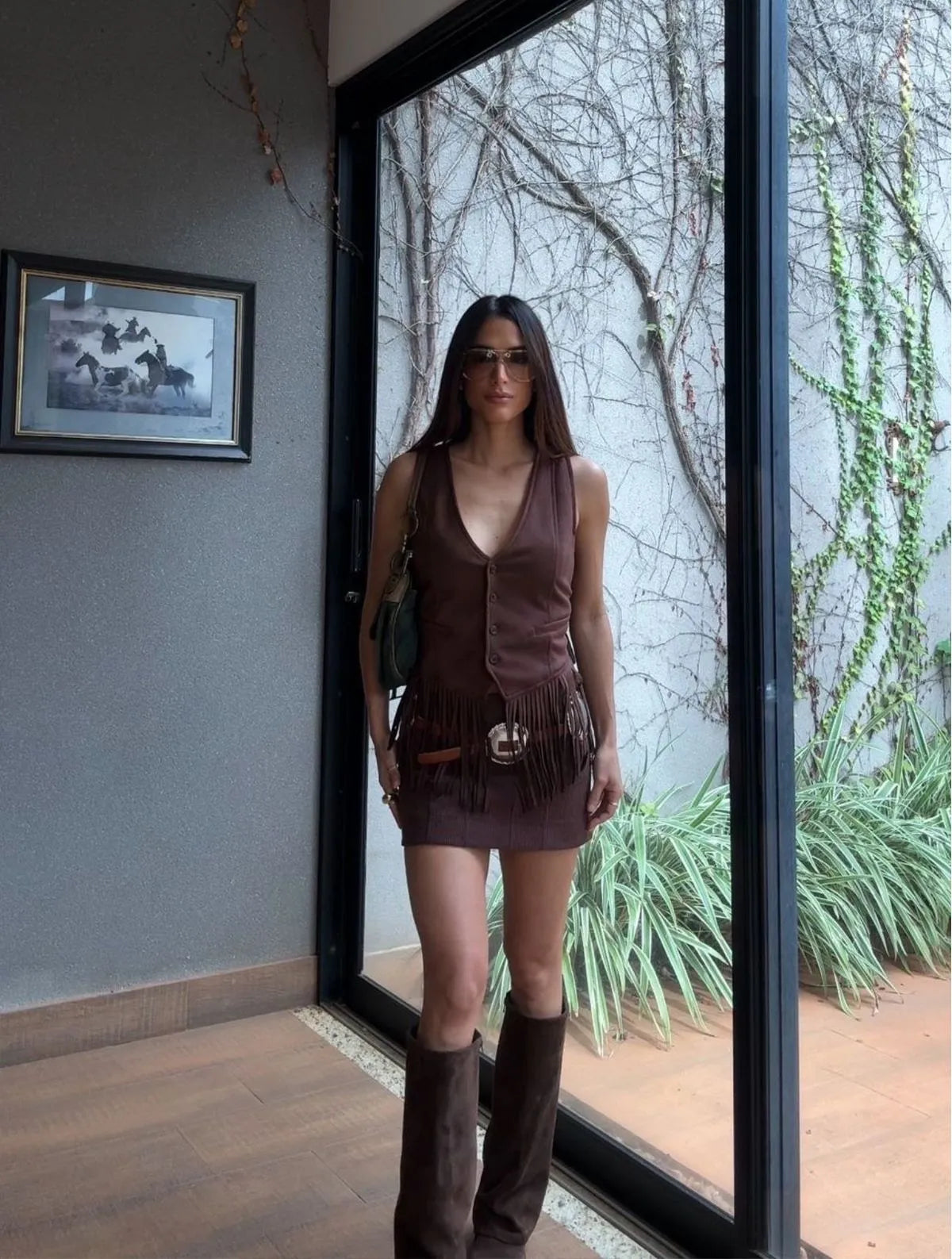 CONJUNTO ANAY VERONICA MARROM