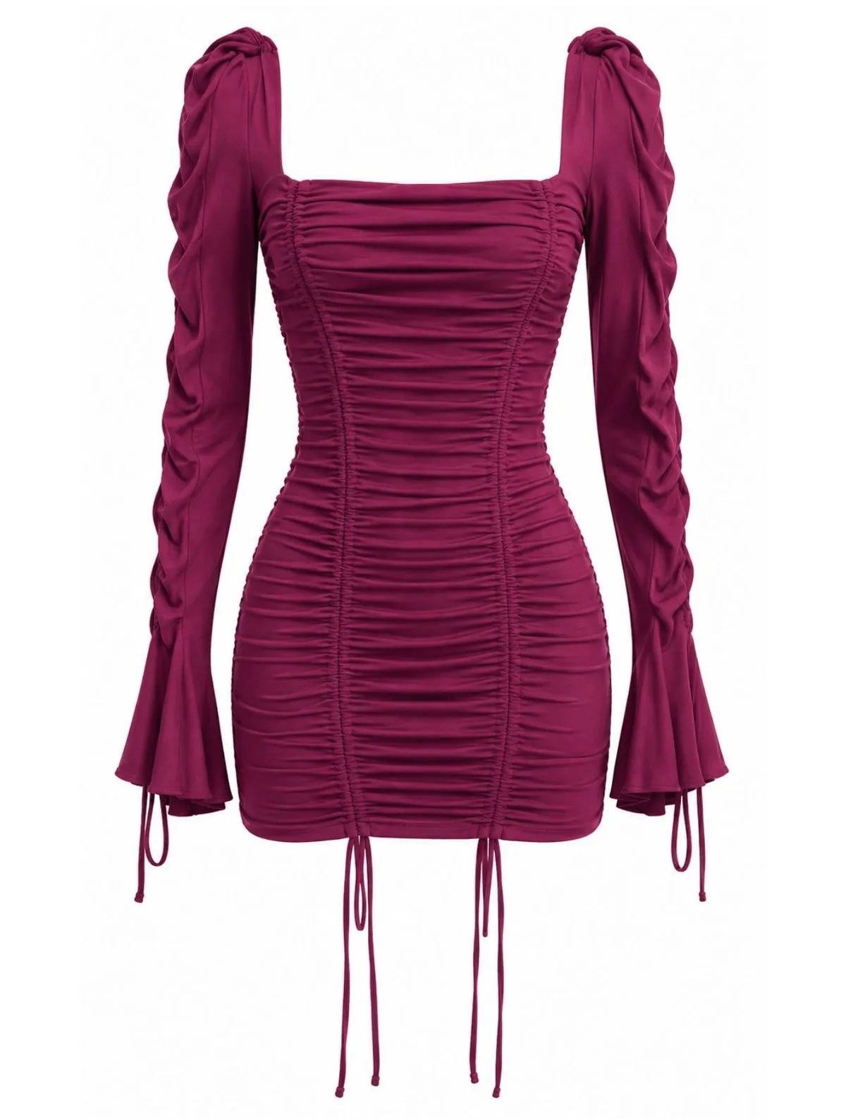VESTIDO CLOUDE MARTINA BORDO