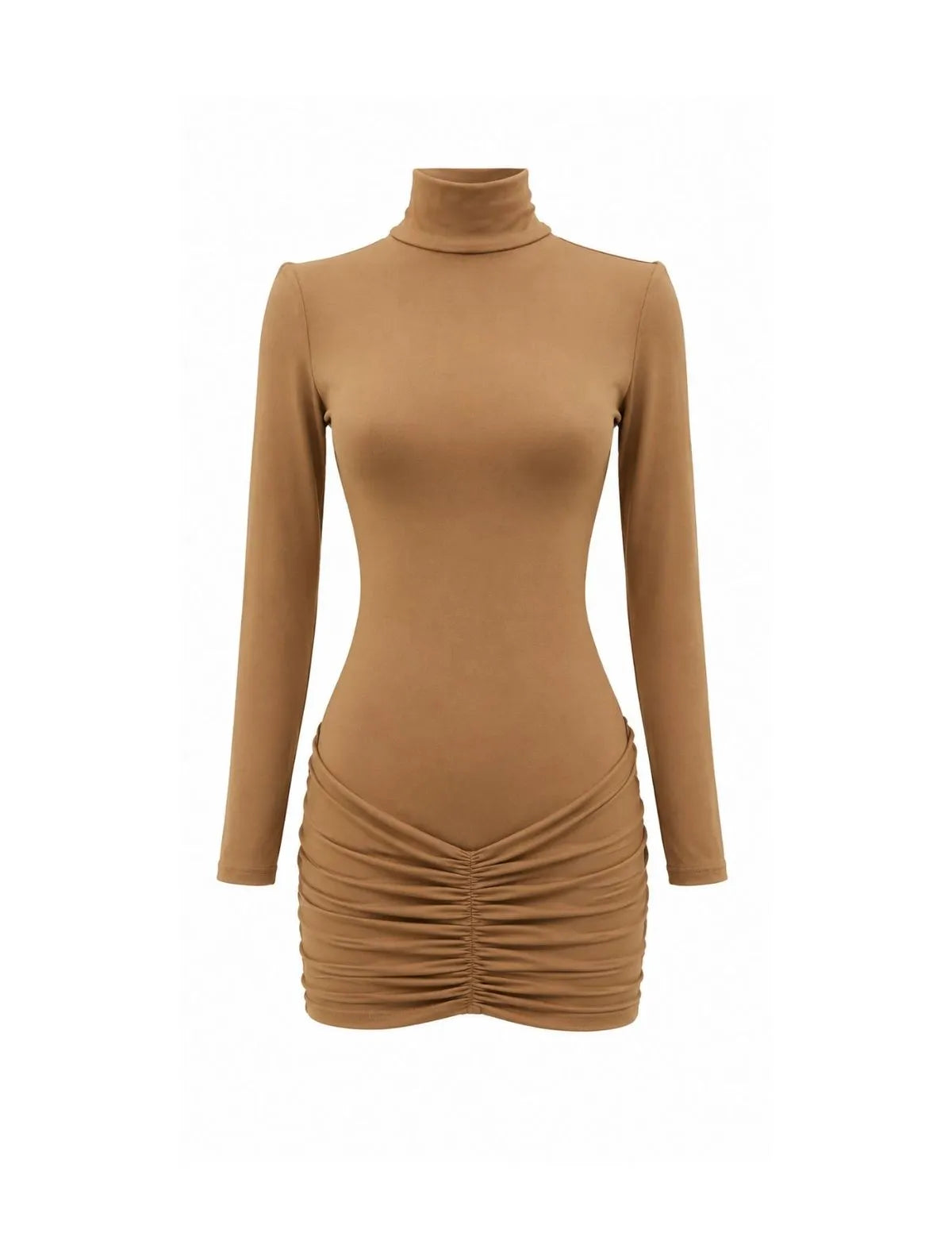 VESTIDO CLOUDE HILDA CARAMELO