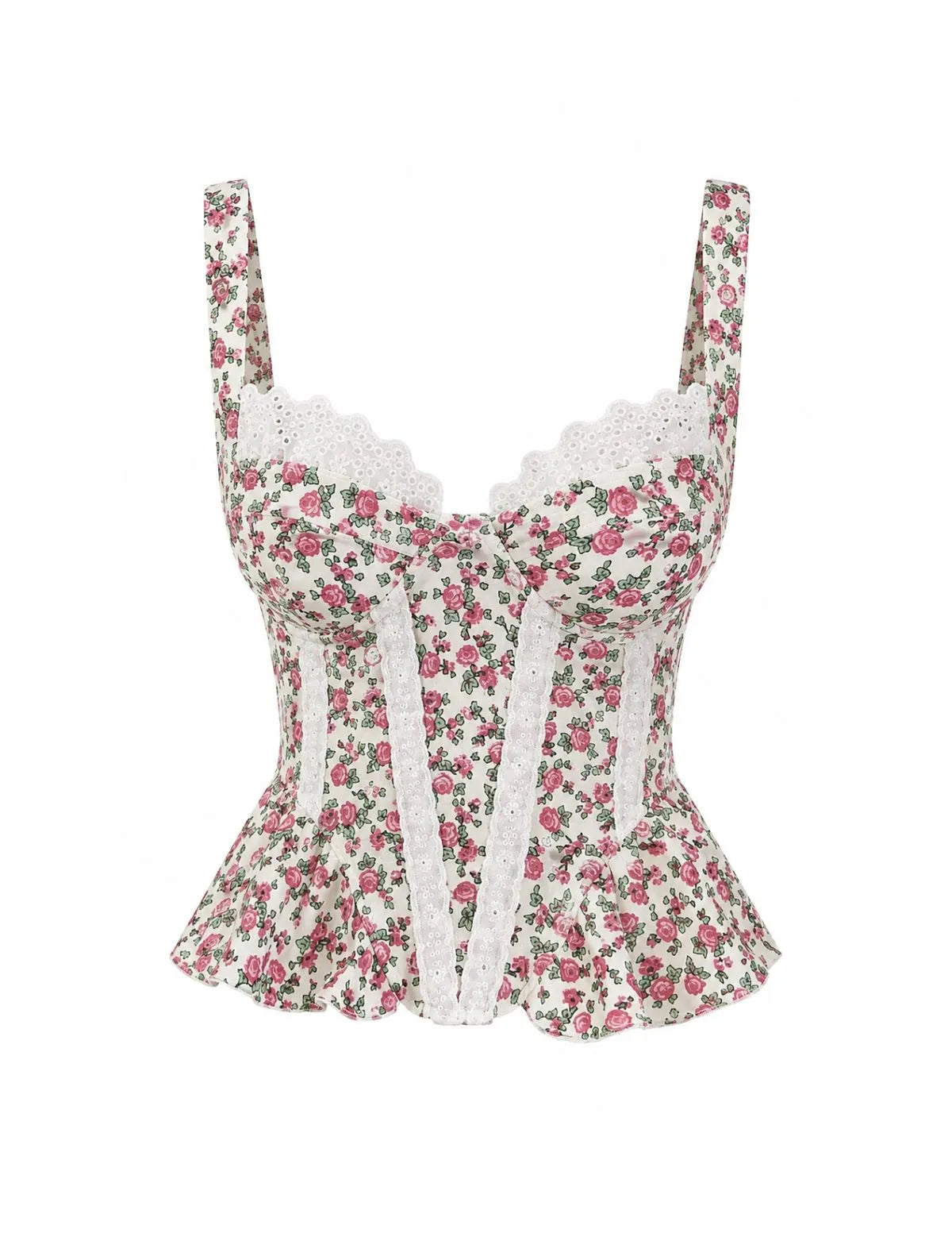 CROPPED LUA FLORAL