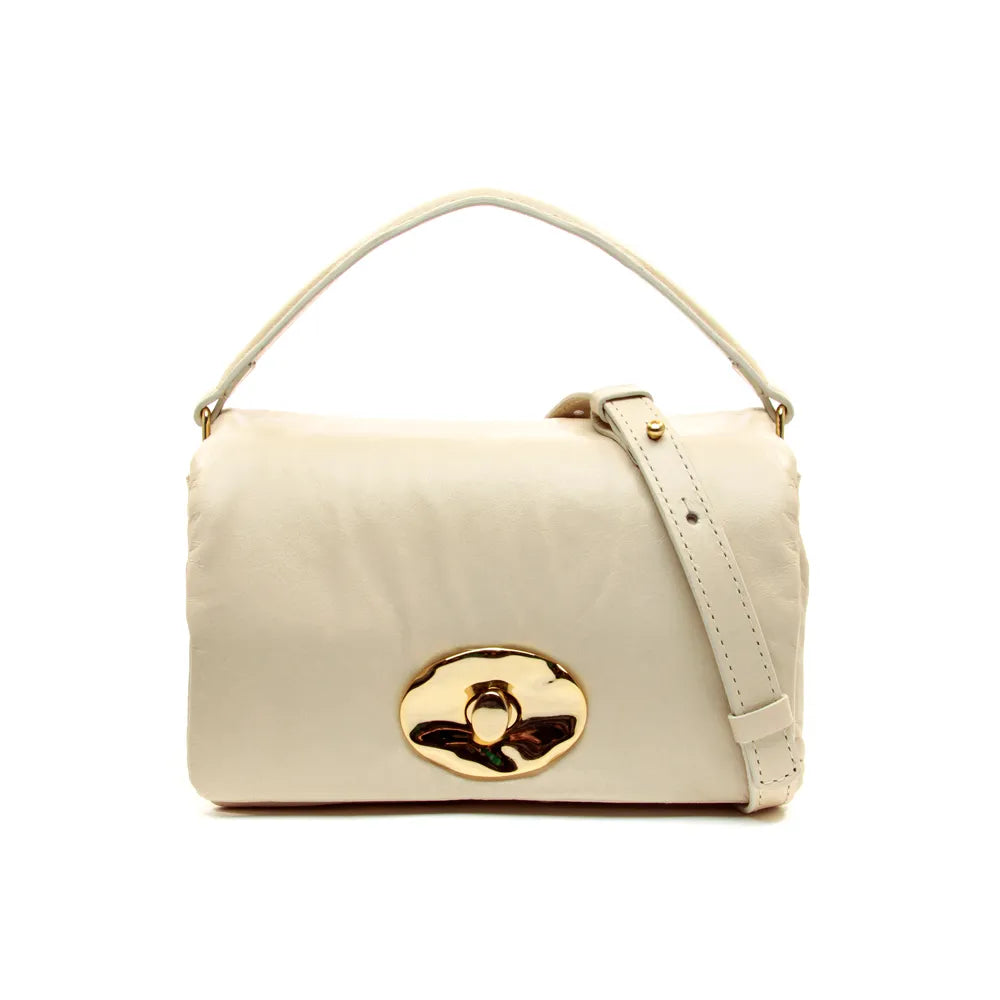 Bolsa Cecconello Francesca Mini Couro Off White