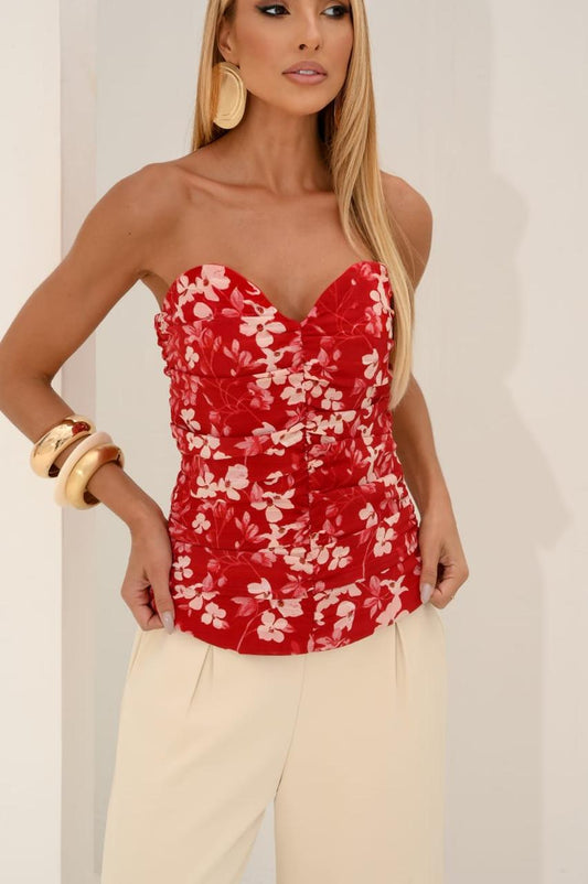 Blusa desnude cris vermelho