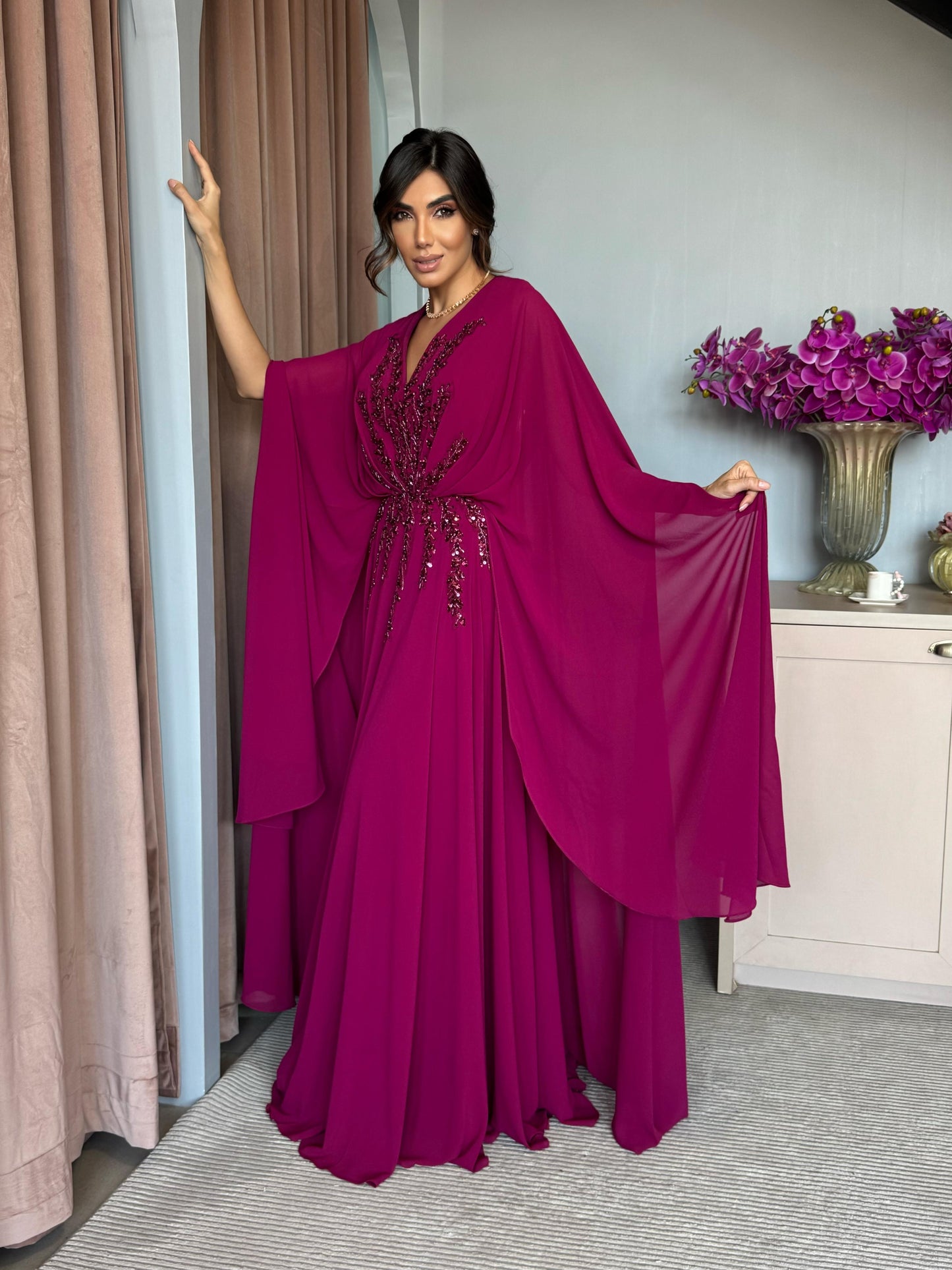 Vestido Dpsco Grace Kelly Marsala