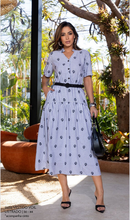 VESTIDO LUZIA FAZZOLLI VOIL LITRADO BORDADO