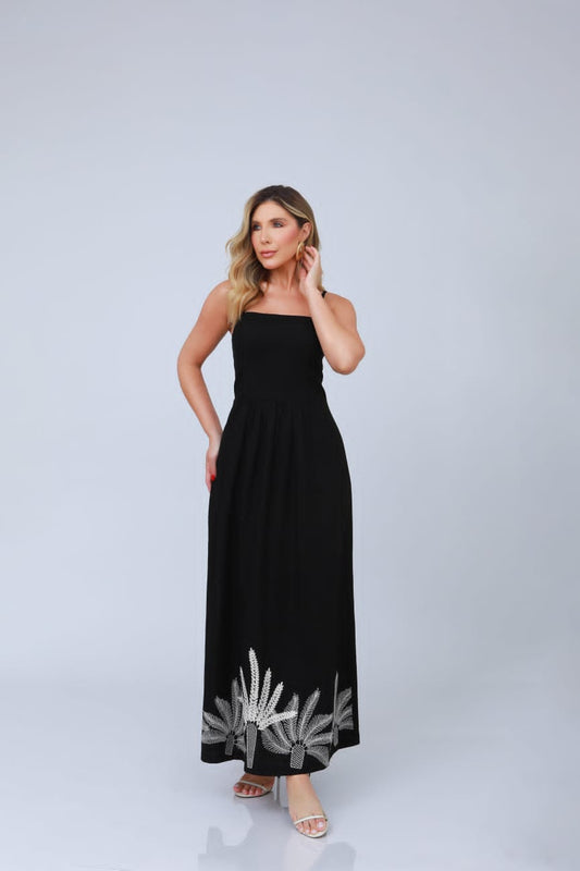 VESTIDO ANAMÊS FABI PRETO
