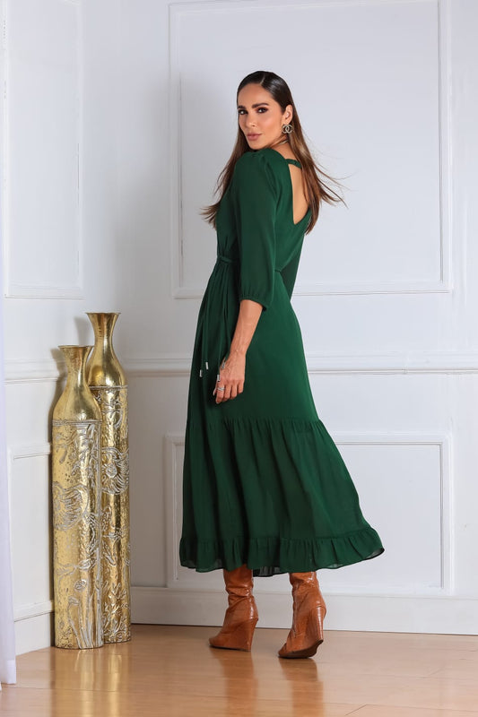 Vestido Anamês Tafnes Verde