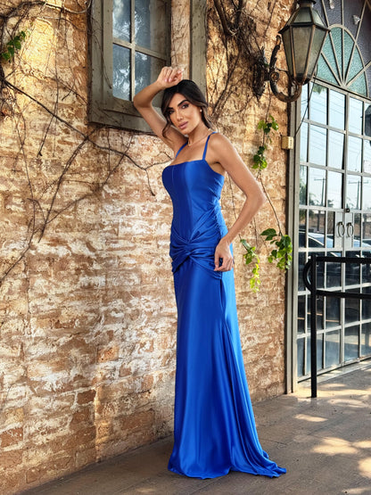 Vestido Dpsco Larissa Azul Bic