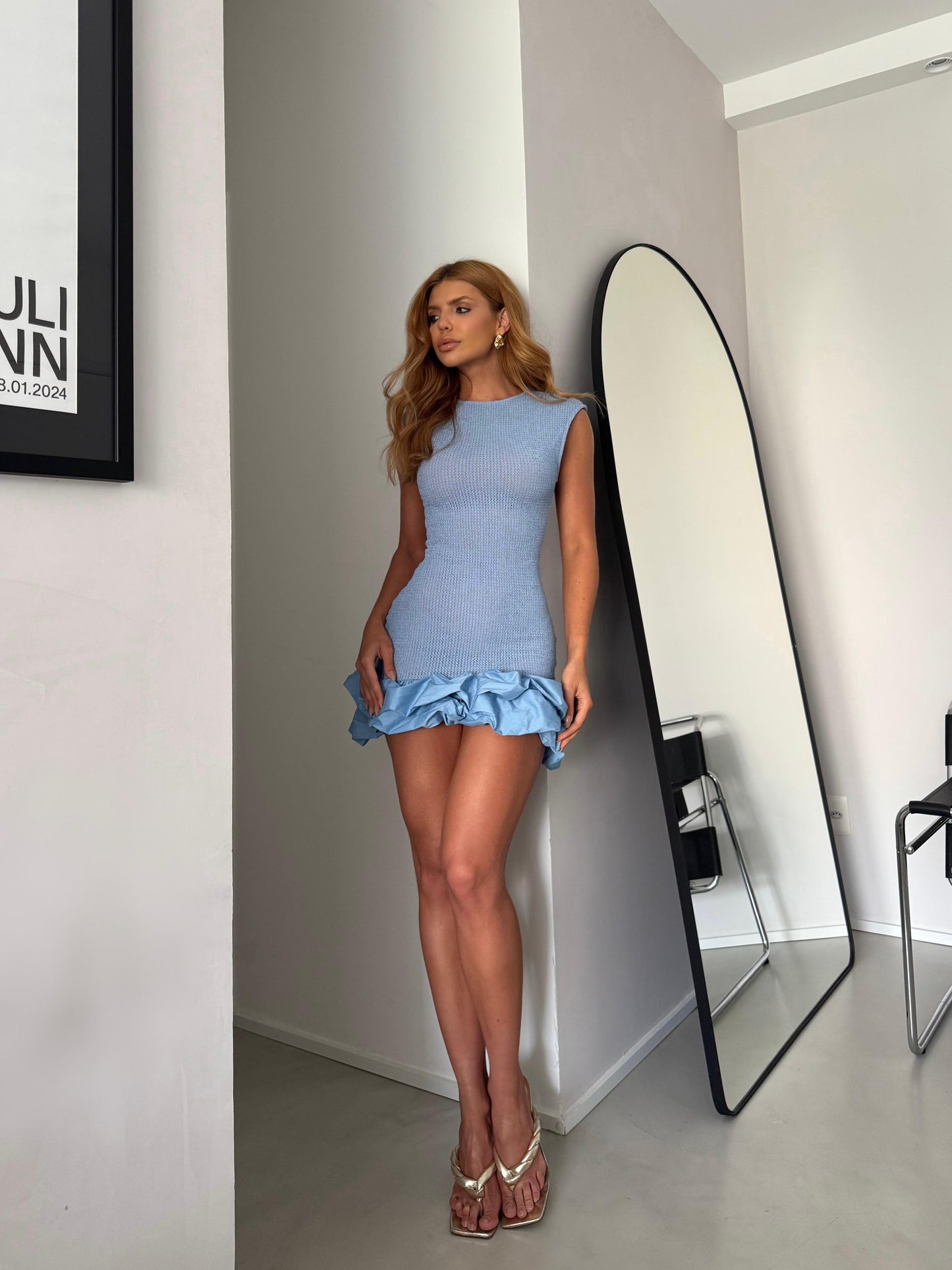 VESTIDO CLOUDE BIANCA AZUL