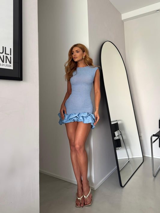 VESTIDO CLOUDE BIANCA AZUL
