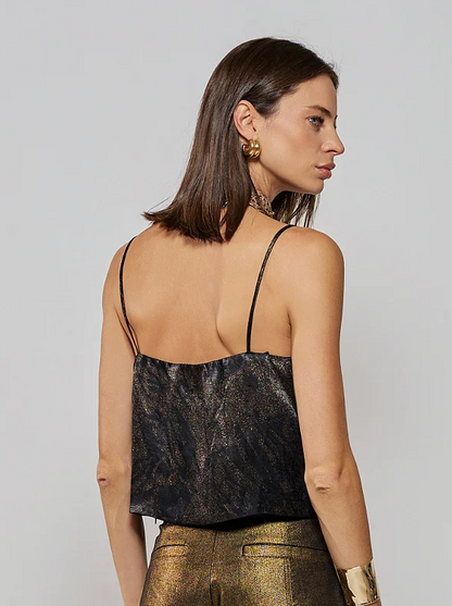 Blusa Raizz Jacquar  Giorgina Preto