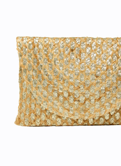CLUTCH LELIS BLANC LIANA GOLD