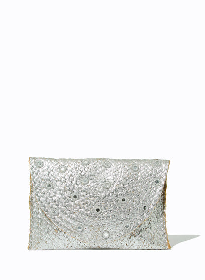 CLUTCH LELIS BLANC LIANNA MIRROR SILVER