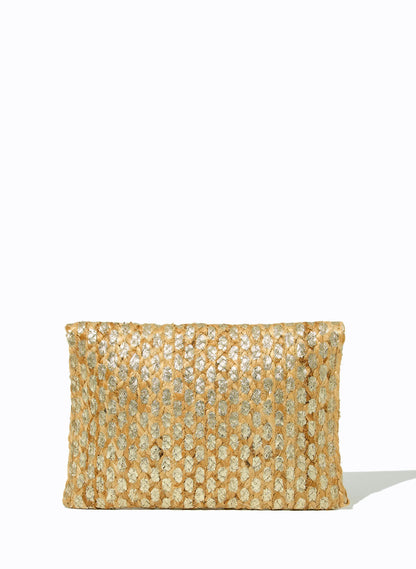 CLUTCH LELIS BLANC LIANA GOLD