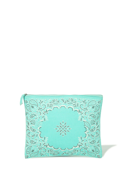 NECESSAIRE LELIS BLANC BANDANA TURQUESA