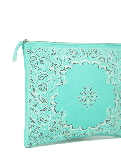 NECESSAIRE LELIS BLANC BANDANA TURQUESA