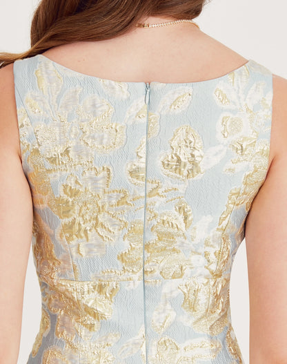 VESTIDO AMISSIMA MIDI LOUISE AZUL