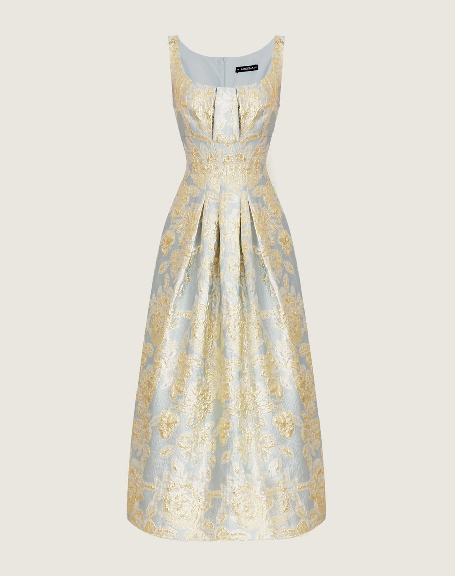 VESTIDO AMISSIMA MIDI LOUISE AZUL