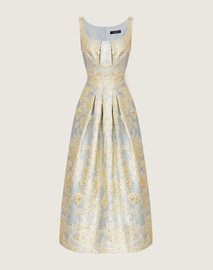 VESTIDO AMISSIMA MIDI LOUISE AZUL