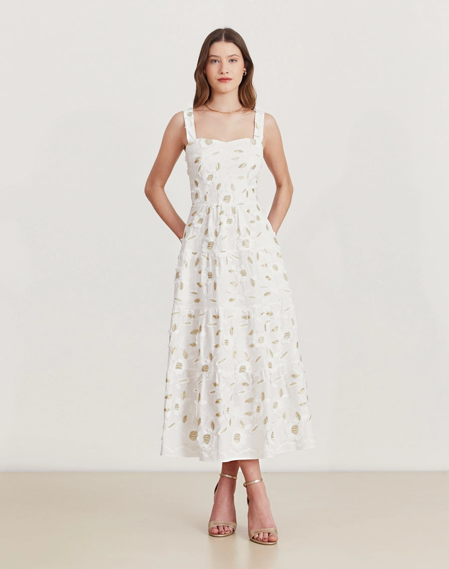 VESTIDO AMISSIMA MIDI EDUARDA BRANCO