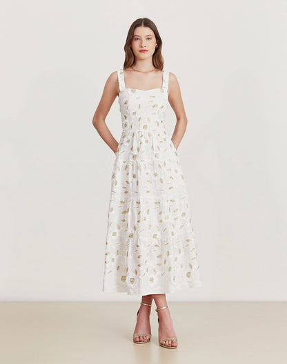 VESTIDO AMISSIMA MIDI EDUARDA BRANCO