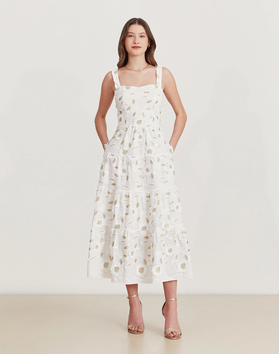 VESTIDO AMISSIMA MIDI EDUARDA BRANCO