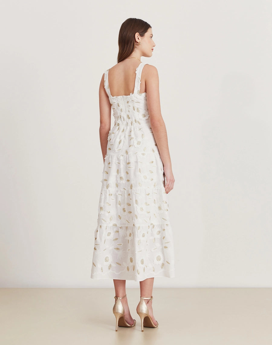 VESTIDO AMISSIMA MIDI EDUARDA BRANCO