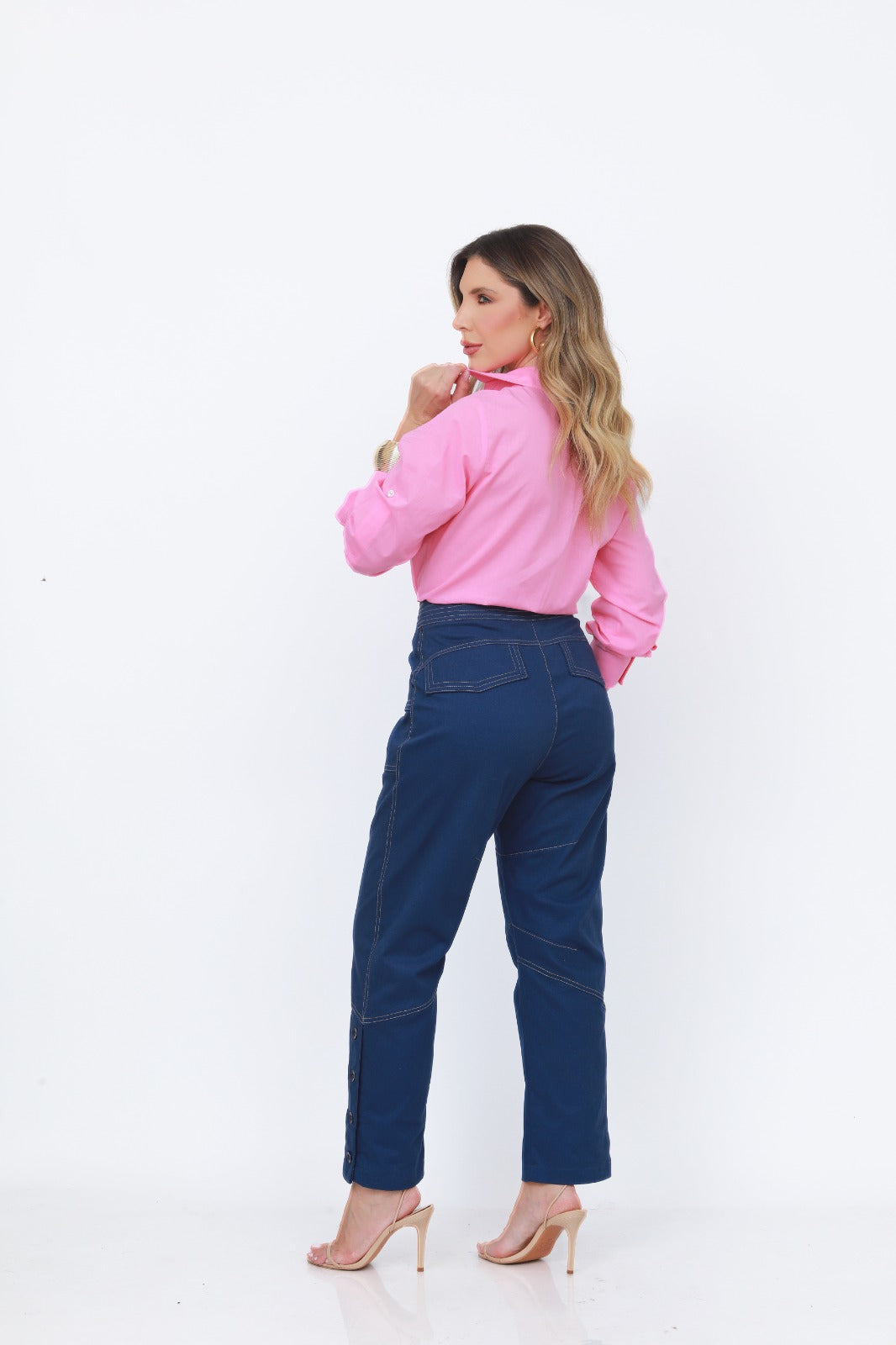 CALÇA ANAMÊS EDUARDA AZUL MARINHO