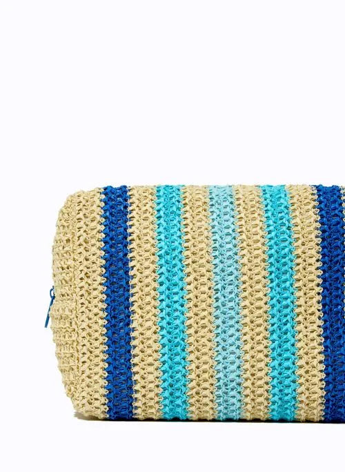 CLUTCH LELIS BLANC LISTRA AZUL