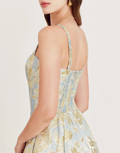 VESTIDO AMISSIMA MIDI HELOA AZUL