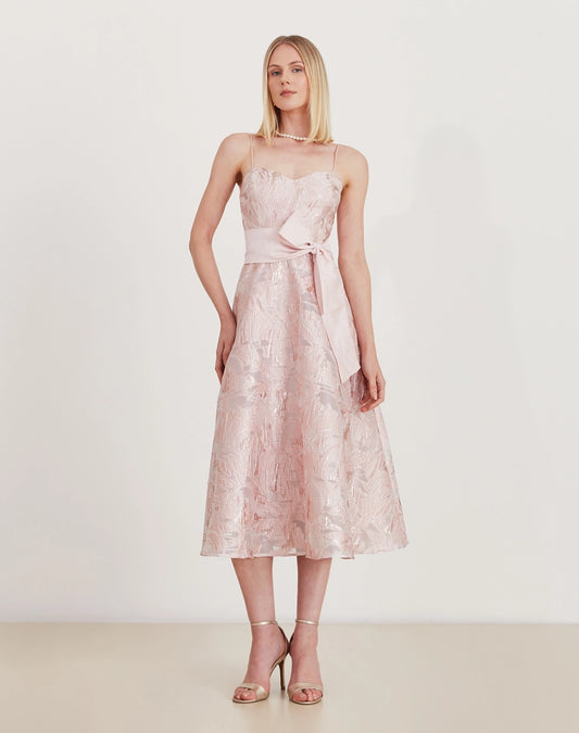 VESTIDO AMISSIMA MIDI JULIE ROSA