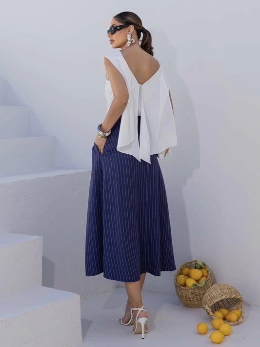 BLUSA LUZIA FAZZOLLI OFF ALFAIATARIA DECOTE