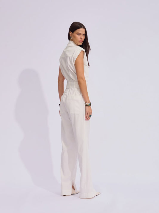 Macacão Raizz Alfaiataria  Liliana Off White