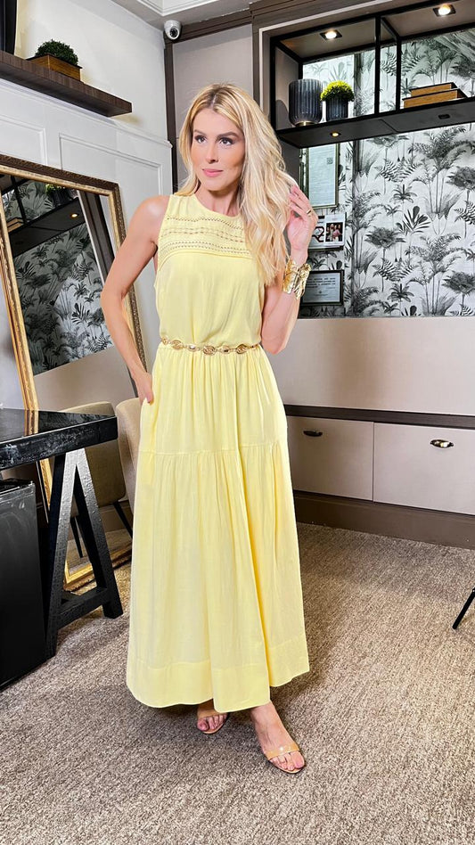 VESTIDO ANAMÊS BIA AMARELO