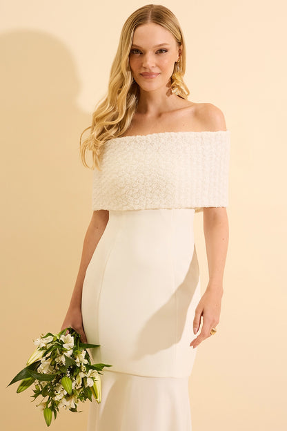 VESTIDO AVE RARA LONGO ANDIE E OFF WHITE