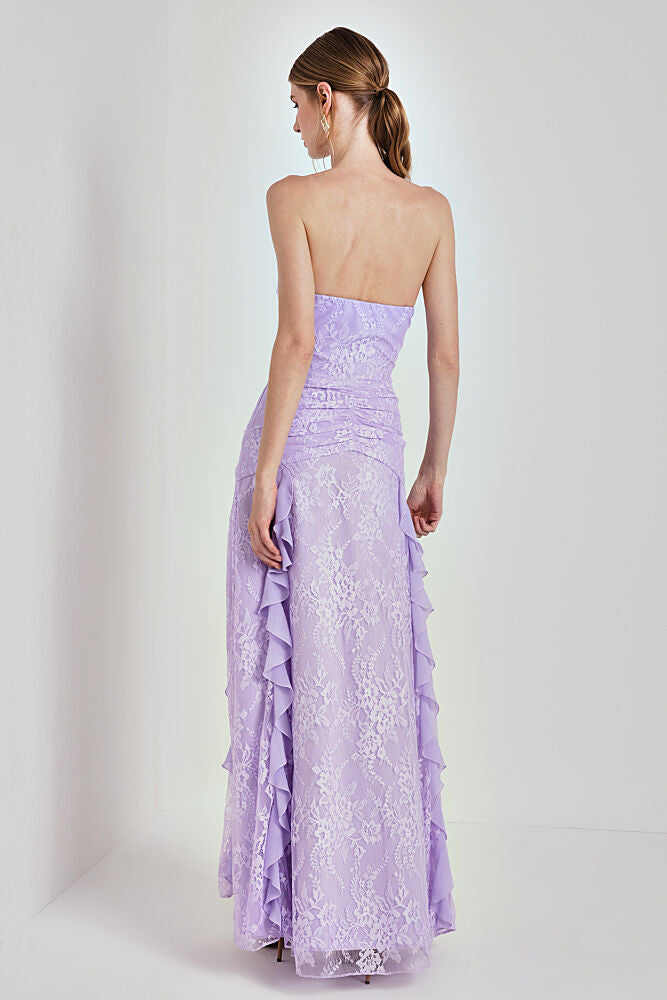 VESTIDO AVE RARA LONGO LEVEZA LILAS
