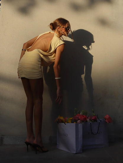 Vestido Cloude Milena Amarelo