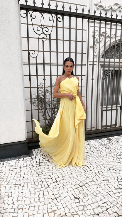 VESTIDO SRBRAND HELENA AMARELO