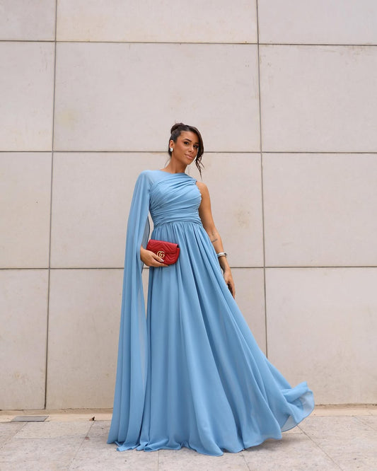 Vestido D'Teliê Raissa Azul