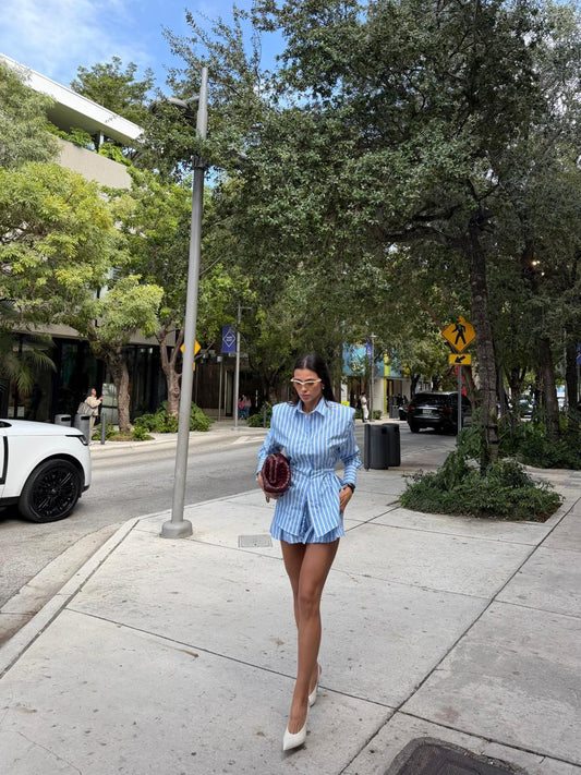 CONJUNTO CLOUDE GRAZI LISTRA AZUL