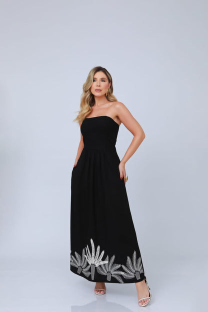 VESTIDO ANAMÊS FABI PRETO