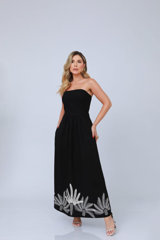 VESTIDO ANAMÊS FABI PRETO