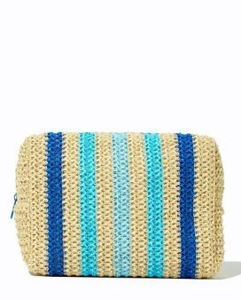 CLUTCH LELIS BLANC LISTRA AZUL