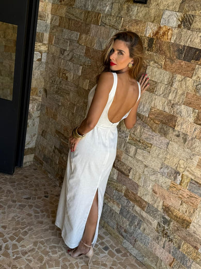 VESTIDO CBRB LINHO OFF