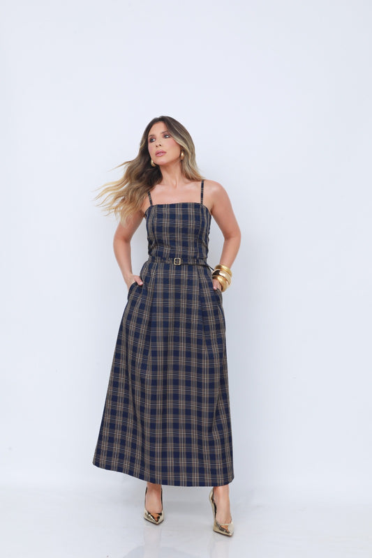 VESTIDO ANAMÊS SHIRLEY XADREZ