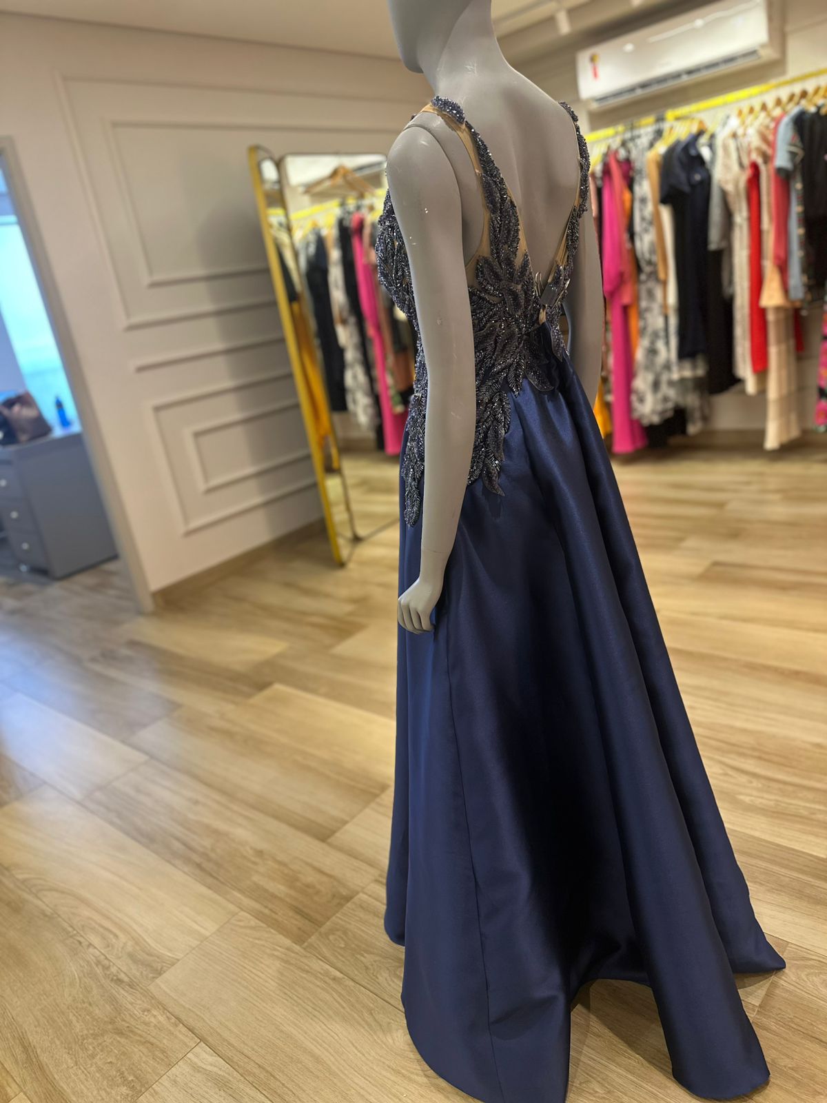 Vestido M.Rodarte Lia Azul Carbono