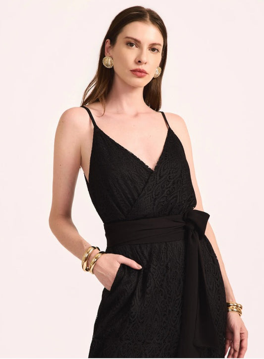 MACACÃO RAIZZ RENDA PIXEL PRETO