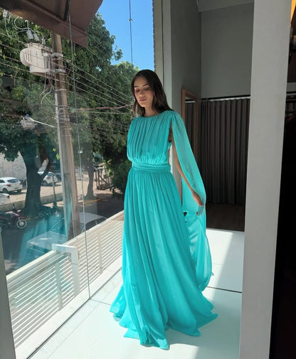 Vestido D'Teliê Eliana Azul
