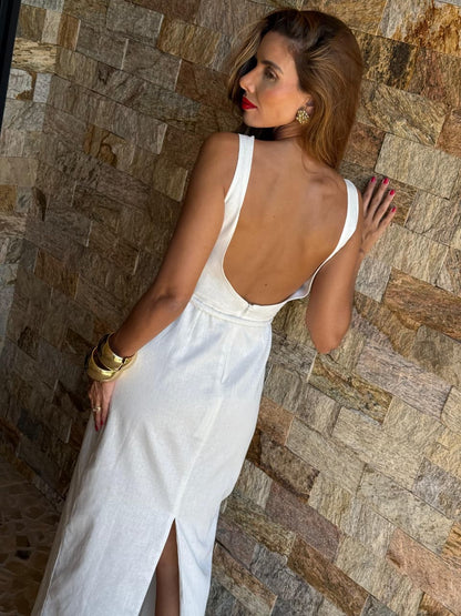 VESTIDO CBRB LINHO OFF