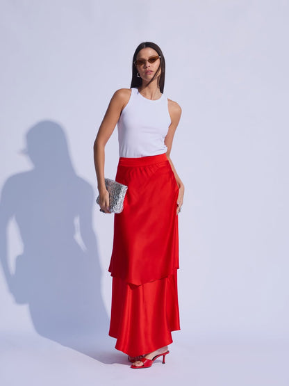 Conjunto Raizz  assimétrico  Maraisa Vermelho